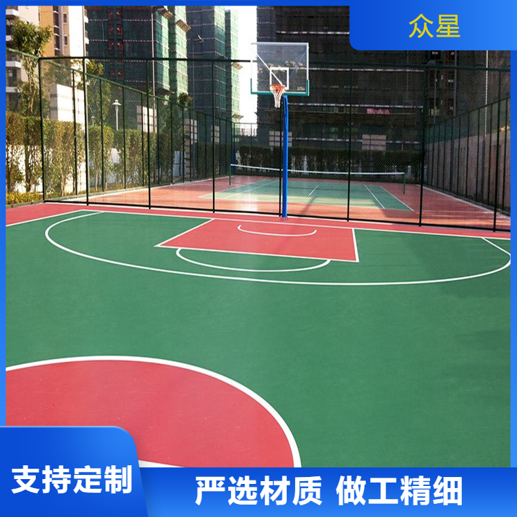 呼和浩特市篮球场硅PU篮球场硅PU - 厂家